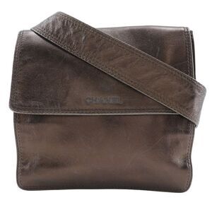Chanel Vintage Leather Brown Leather Shoulder Bag Bag